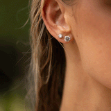 Sunset Stud Diamond Earrings